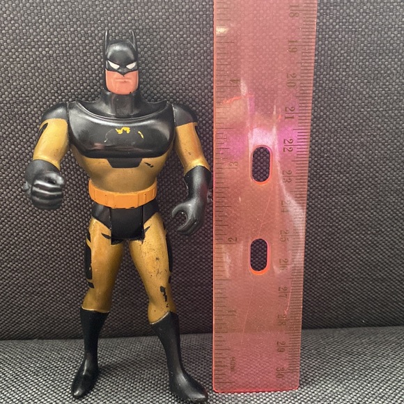Rare Gold & Black BATMAN kenner 1993 Action Figure DC Comics - Picture 7 of 7
